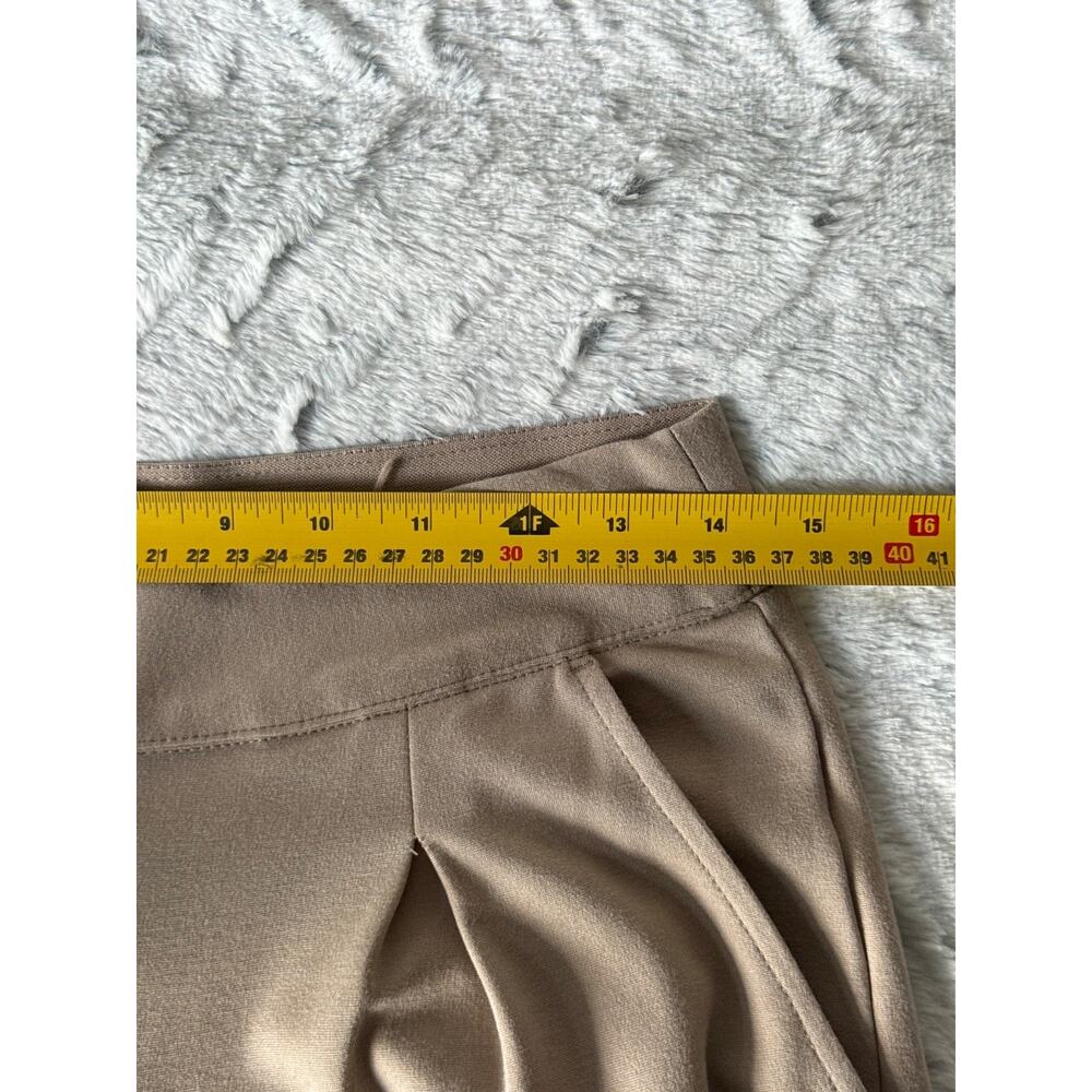 Max Studio London Quiet Luxury Wide Leg Pants Women Size S Taupe Pull On - Picture 6 of 7